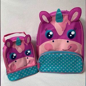 STEPHEN JOSEPH  Unicorn Backpack and Lunchbox
